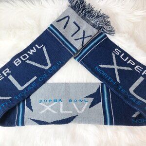 NFL Forever Collectibles Superbowl XLV 45 Gray & Blue North Texas Scarf‎
